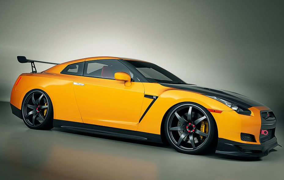 Nissan GTR r35 Yellow